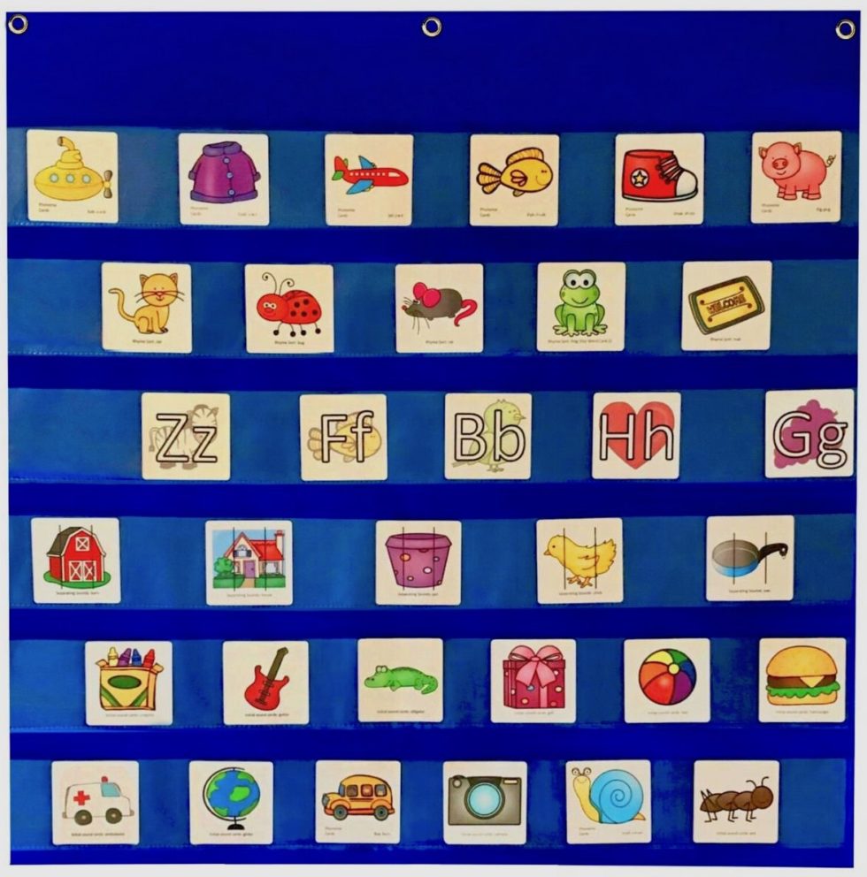 Blue Midsize Pocket Chart PDX Reading Specialist, LLC.