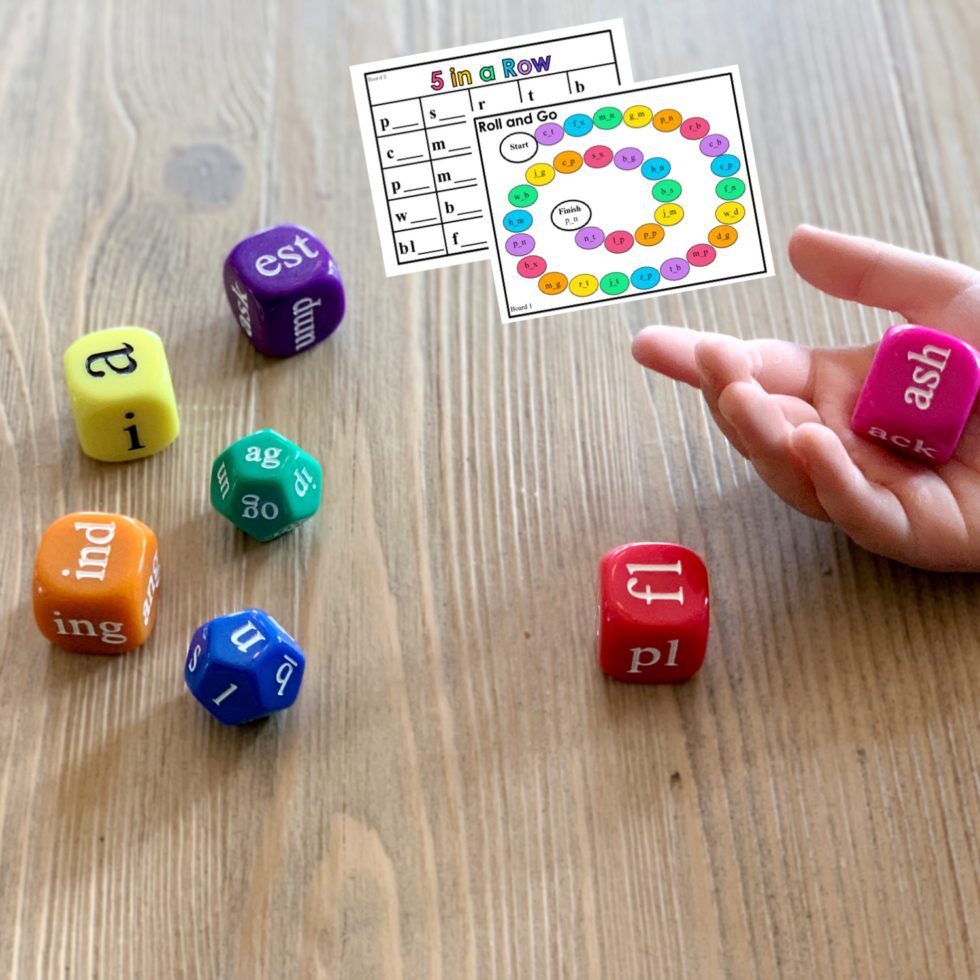 Roll & Read Phonics Dice Set PDX Reading Specialist, LLC.