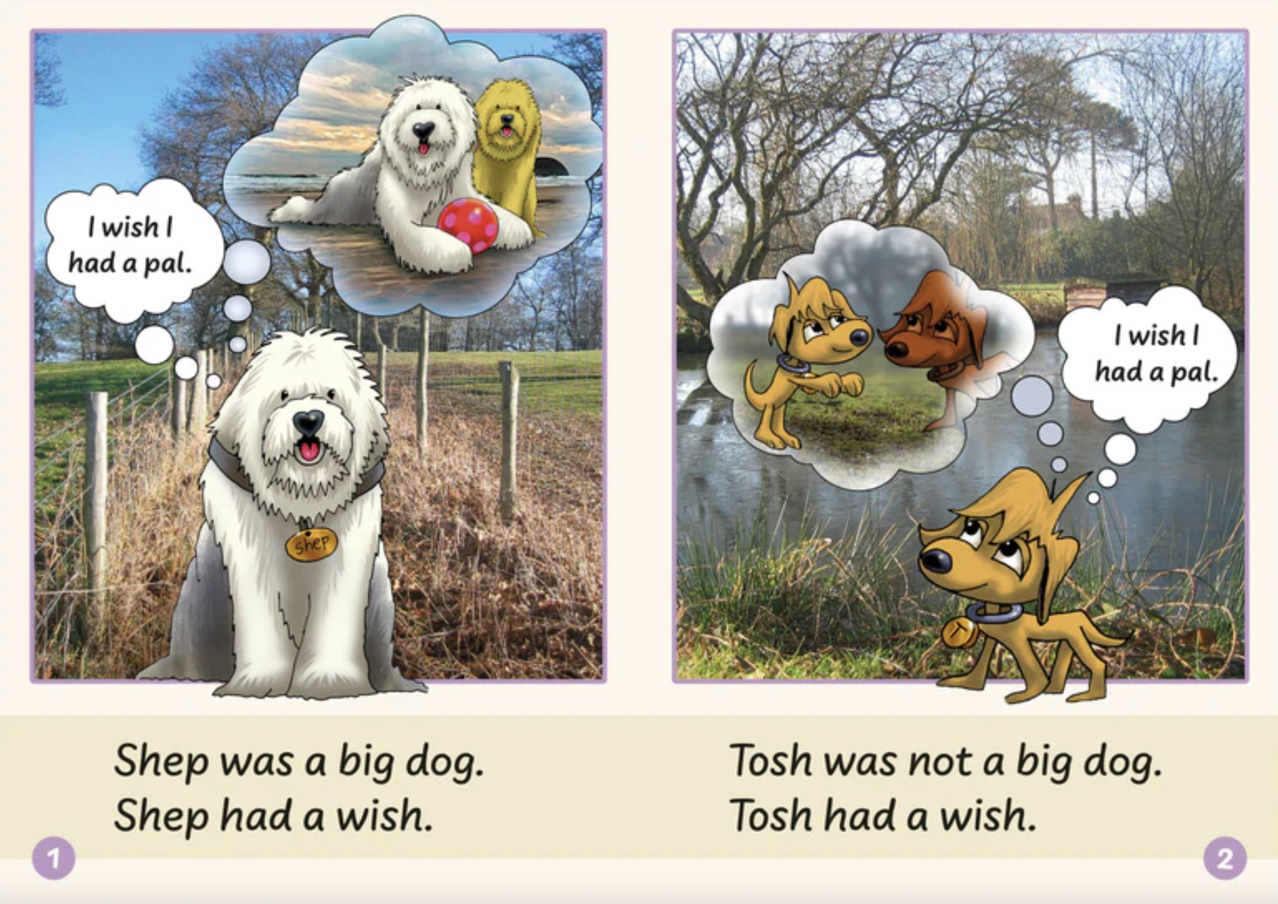 Sample inside pages from Phonic Books Dandelion Launchers Stages 8–15 showing fully decodable text and illustrations