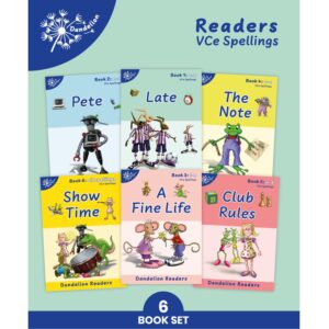 Dandelion Readers VCe Spellings decodable readers book set with six titles