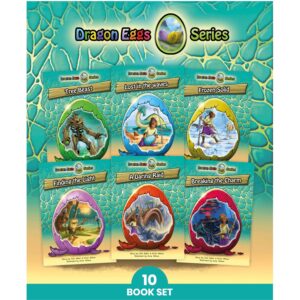 Phonic Books Dragon Eggs Readers Series decodable book set with 10 books
