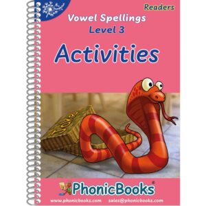 Dandelion Readers Vowel Spellings Level 3 Activities phonics workbook cover