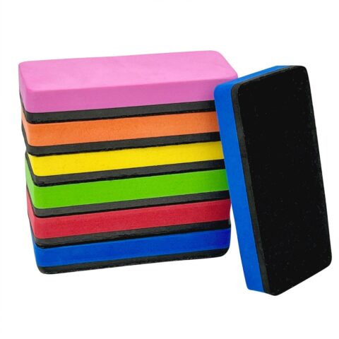 6 Pack Magnetic Dry Erasers 