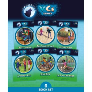 Phonic Books Moon Dogs VCe Spellings book covers showing six decodable readers