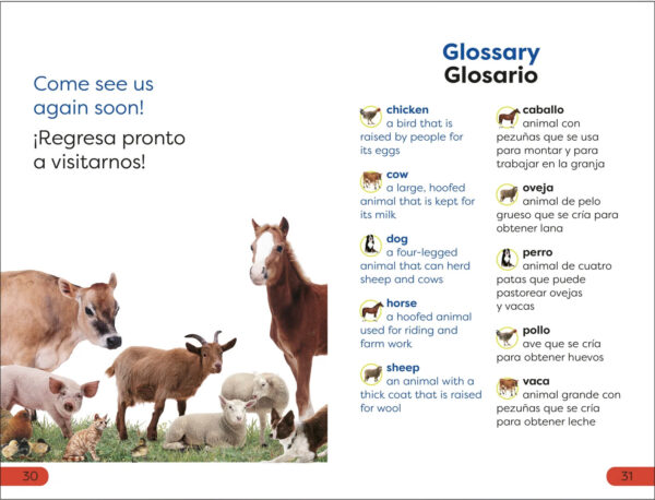 DK Super Readers: Pre Level Bilingual Farm Animals - Los animales de la granja - Image 4