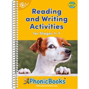 Dandelion Launchers World Stages 1–7 activities workbook cover for early phonics practice