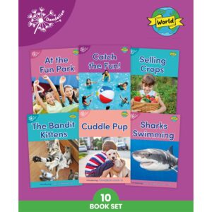 Dandelion World Stages 16–20 nonfiction decodable books for phonics instruction