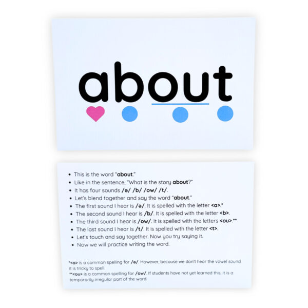 Heart Word Cards (Includes Downloadable Practice Workbook)